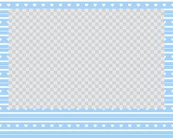 rectangle landscape flat photo frame with ornaments vector