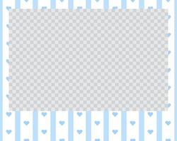 rectangle landscape flat photo frame with ornaments vector