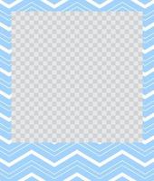 square flat photo frame with ornaments vector