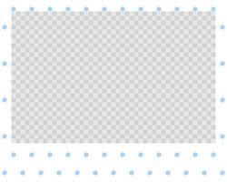 rectangle landscape flat photo frame with ornaments vector