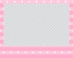 rectangle landscape flat photo frame with ornaments vector