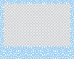 rectangle landscape flat photo frame with ornaments vector