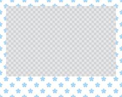 rectangle landscape flat photo frame with ornaments vector