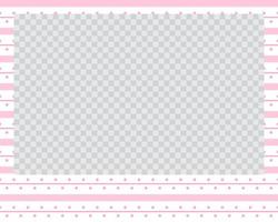 rectangle landscape flat photo frame with ornaments vector