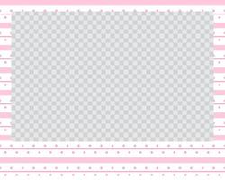 rectangle landscape flat photo frame with ornaments vector