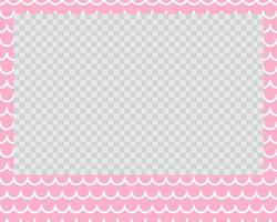 rectangle landscape flat photo frame with ornaments vector