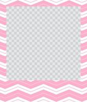 square flat photo frame with ornaments vector