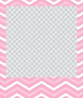 square flat photo frame with ornaments vector