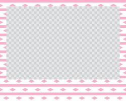 rectangle landscape flat photo frame with ornaments vector