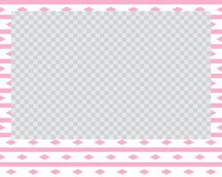 rectangle landscape flat photo frame with ornaments vector