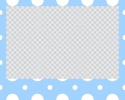 rectangle landscape flat photo frame with ornaments vector