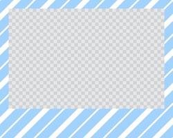 rectangle landscape flat photo frame with ornaments vector