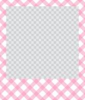 square flat photo frame with ornaments vector