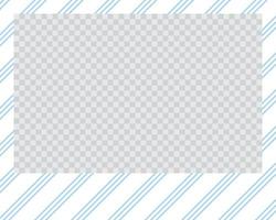 rectangle landscape flat photo frame with ornaments vector