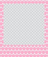 square flat photo frame with ornaments vector