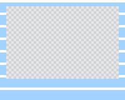 rectangle landscape flat photo frame with ornaments vector