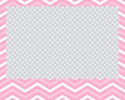 rectangle landscape flat photo frame with ornaments vector