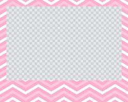 rectangle landscape flat photo frame with ornaments vector