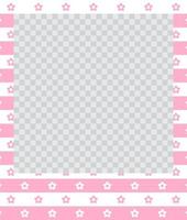 square flat photo frame with ornaments vector