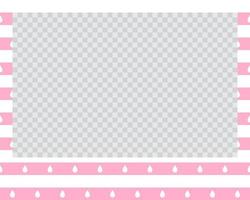 rectangle landscape flat photo frame with ornaments vector