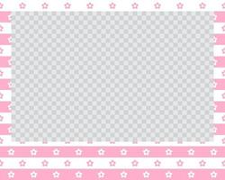 rectangle landscape flat photo frame with ornaments vector