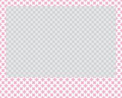 rectangle landscape flat photo frame with ornaments vector