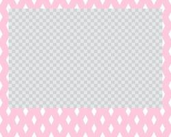 rectangle landscape flat photo frame with ornaments vector