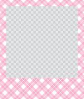 square flat photo frame with ornaments vector