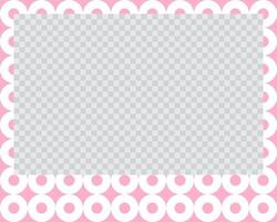 rectangle landscape flat photo frame with ornaments vector