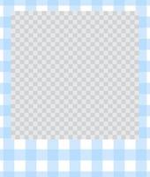 square flat photo frame with ornaments vector