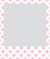 square flat photo frame with ornaments vector