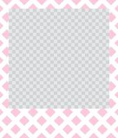 square flat photo frame with ornaments vector