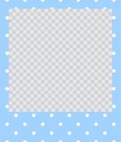 square flat photo frame with ornaments vector