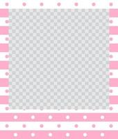 square flat photo frame with ornaments vector