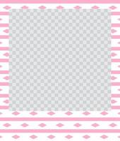 square flat photo frame with ornaments vector
