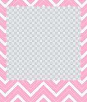 square flat photo frame with ornaments vector