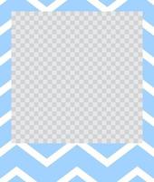 square flat photo frame with ornaments vector