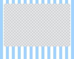 rectangle landscape flat photo frame with ornaments vector
