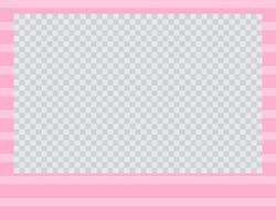rectangle landscape flat photo frame with ornaments vector