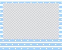 rectangle landscape flat photo frame with ornaments vector