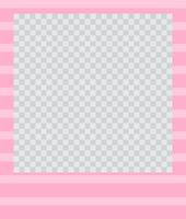 square flat photo frame with ornaments vector