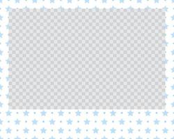 rectangle landscape flat photo frame with ornaments vector