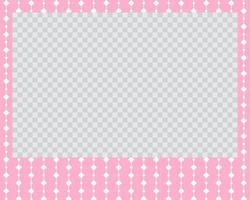rectangle landscape flat photo frame with ornaments vector