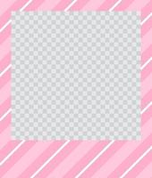square flat photo frame with ornaments vector