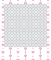 square flat photo frame with ornaments vector