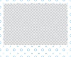 rectangle landscape flat photo frame with ornaments vector