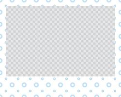 rectangle landscape flat photo frame with ornaments vector