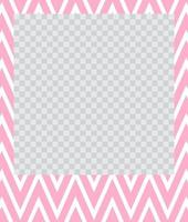 square flat photo frame with ornaments vector