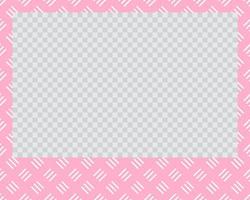 rectangle landscape flat photo frame with ornaments vector