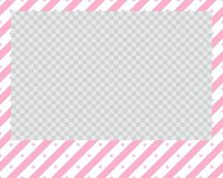 rectangle landscape flat photo frame with ornaments vector